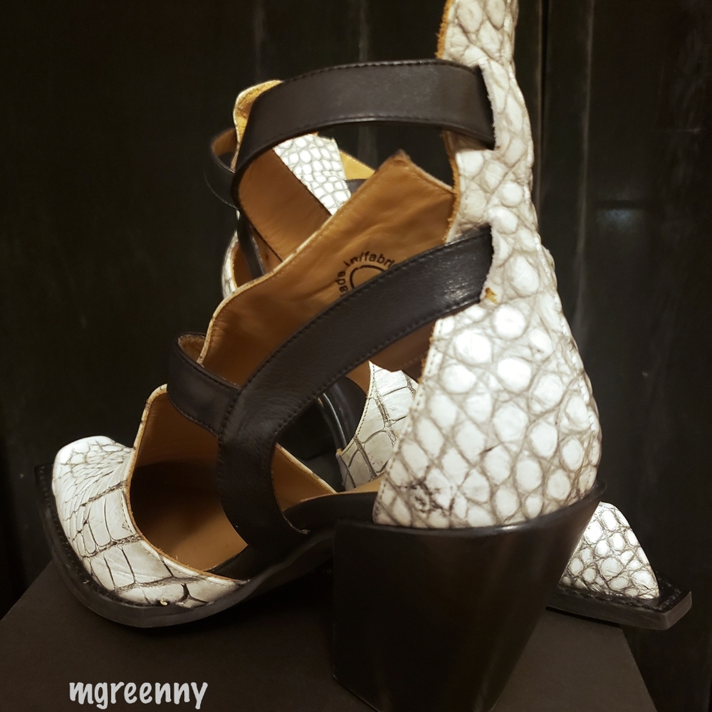 Fluevog Swordfish Multi-Strap Leather Shoes - Picture 3 of 10